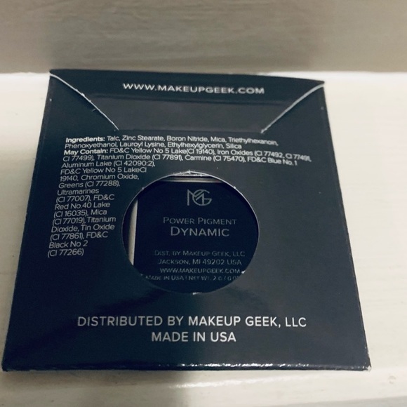 NWT Full Size MAKEUP GEEK Square ‘Power Pigment’ Matte Eyeshadow “DYNAMIC” - Picture 2 of 10